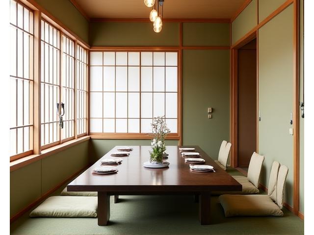 桜の間 - 静かで落ち着いた雰囲気の伝統的な和室